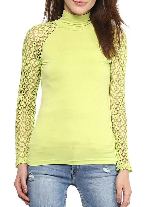 harpa lime viscose spandex top - 10438494 - Very Small Image - 1
