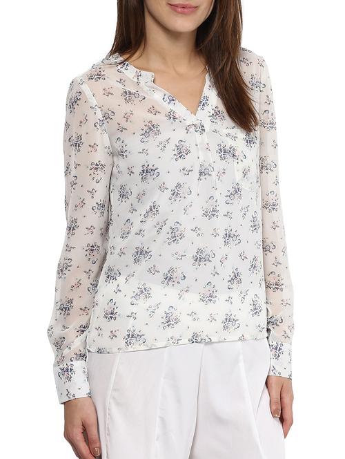 harpa offwhite georgette top - 10438510 - Very Small Image - 1