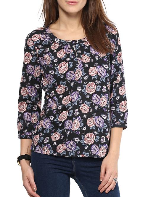 harpa black rayon top - 10438517 - Very Small Image - 1