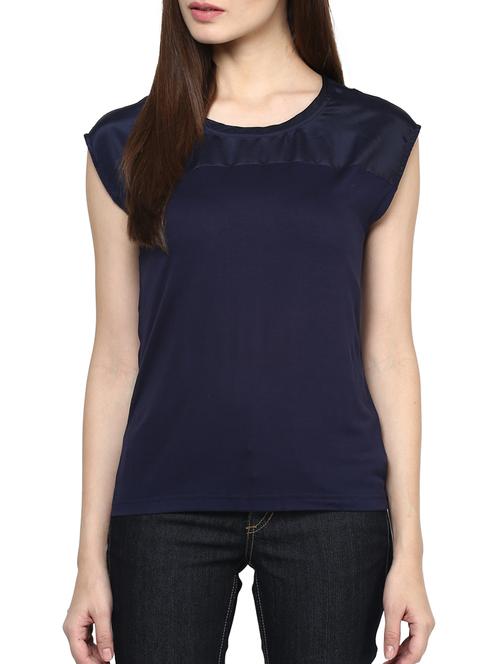 harpa navy viscose spandex top - 10438525 - Very Small Image - 1