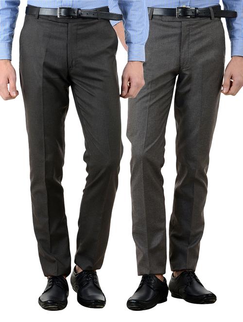 multi cotton trouser - 10439582 - Very Small Image - 1