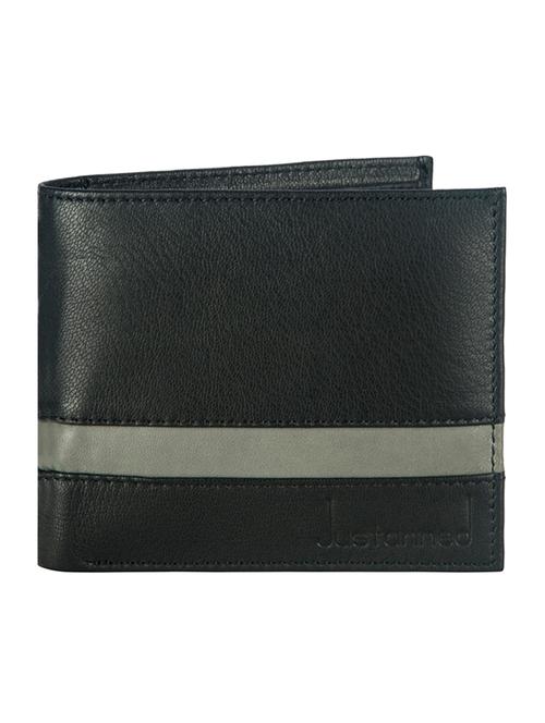 black, grey leather wallet - 10443911 - Very Small Image - 1