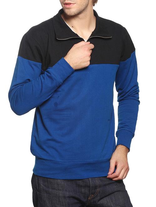 black cotton sweatshirt - 10444934 - Very Small Image - 1