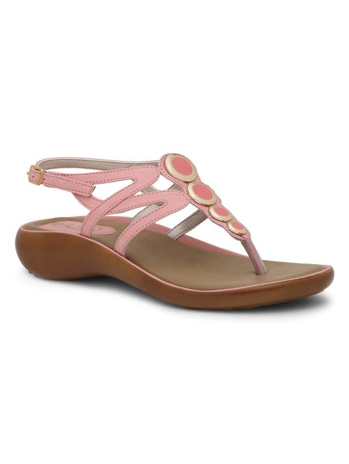 pink leatherette sandal - 10451257 - Very Small Image - 1