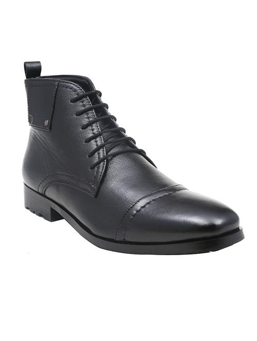 black leather lace up boots - 10451929 - Very Small Image - 1
