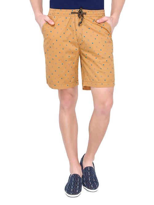 beige cotton shorts - 10452610 - Very Small Image - 1
