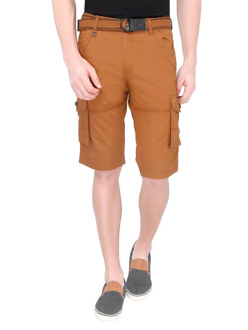 brown cotton shorts - 10452620 - Very Small Image - 1