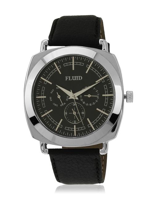 black color, pvc- silicone analog watch - 10453374 - Very Small Image - 1