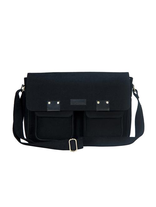 black leather messengerbag - 10453950 - Very Small Image - 1