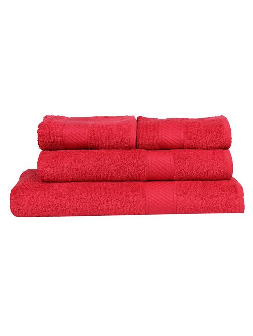 trident cotton towel set of 4 - 10460454 - Very Small Image - 1