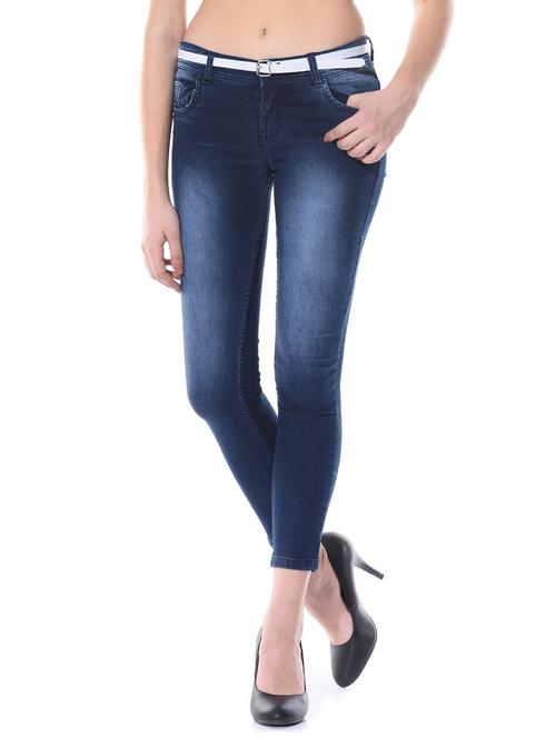 dark blue denim, lycra jeans - 10460495 - Very Small Image - 1