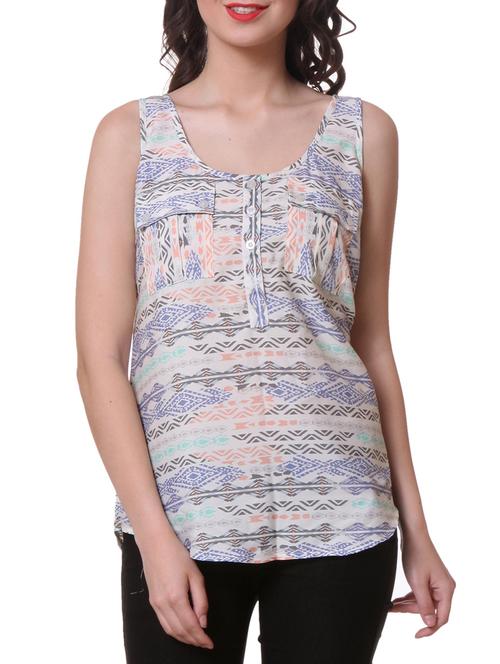 sleeveless aztec top - 1046596 - Very Small Image - 1