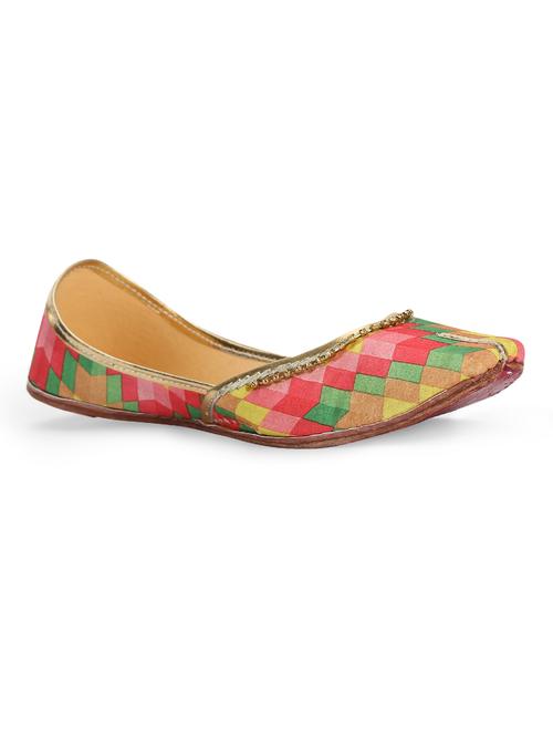 ehzi designs multicoloured embellished juttis - 10475037 - Very Small Image - 1