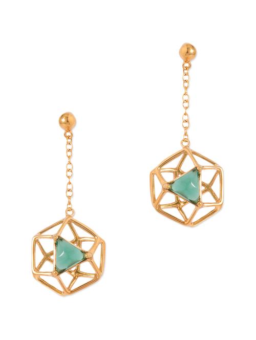 gold alloy earring - 10475729 - Very Small Image - 1