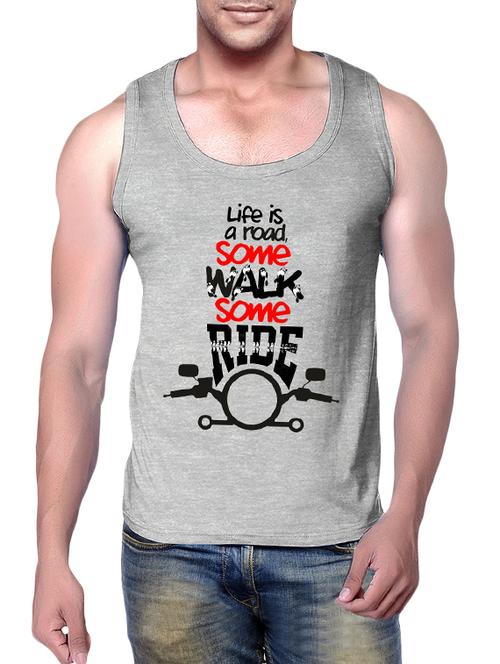 grey cotton vest - 10483961 - Very Small Image - 1