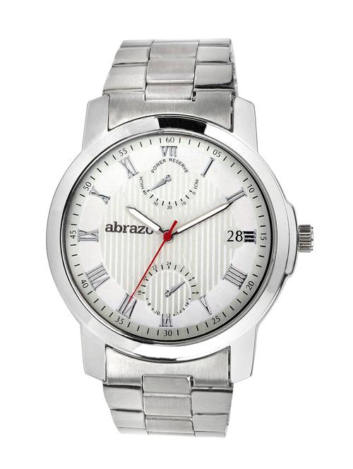 white colored metal alloy chronograph wrist watch - 10484793 - Very Small Image - 1