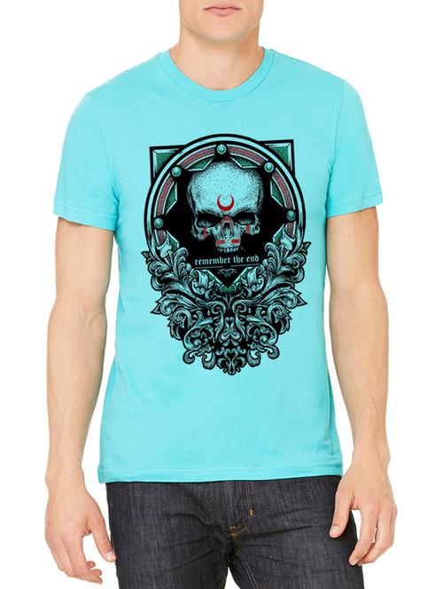 turquoise cotton tshirt - 10485775 - Very Small Image - 1