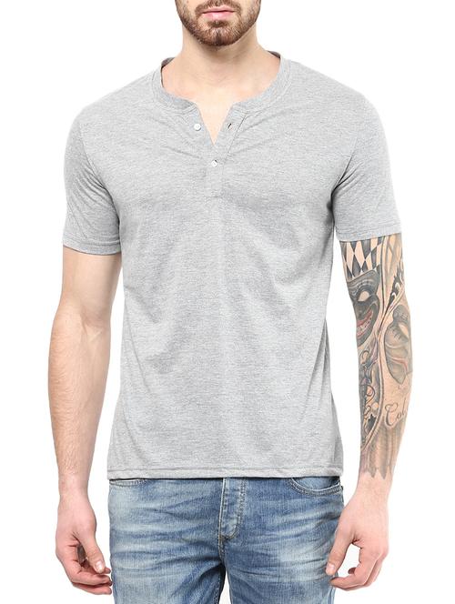 grey cotton tshirt - 10486348 - Very Small Image - 1