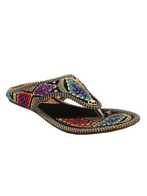 multi colored leatherette sandals - 10489314 - Very Small Image - 1