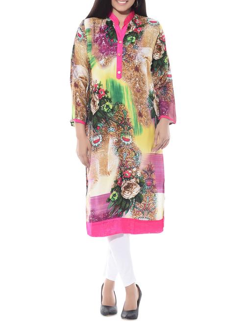 multi colour rayon kurti - 10490739 - Very Small Image - 1