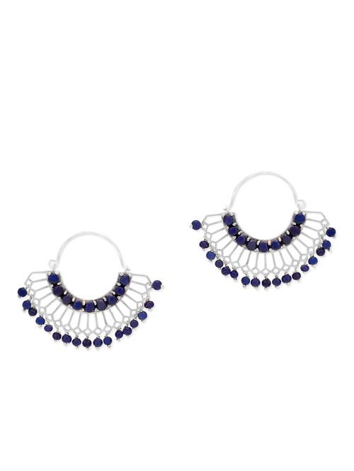vijayshree sovani silver stone embellished earrings - 10493062 - Very Small Image - 1