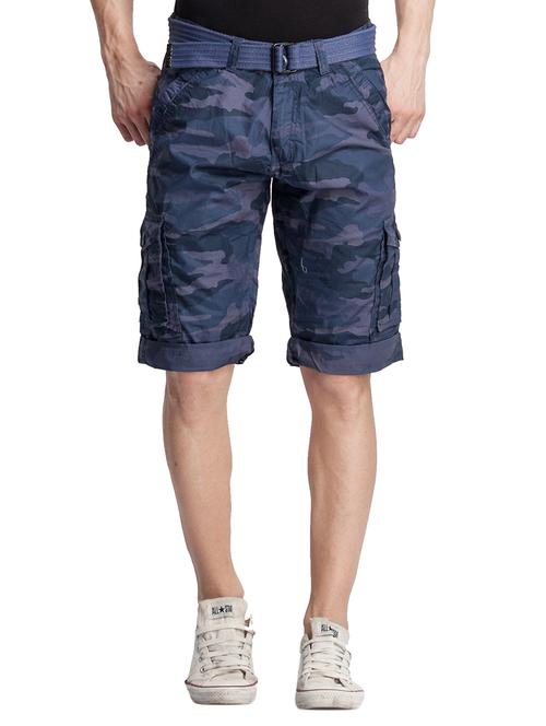 blue cotton shorts - 10493585 - Very Small Image - 1