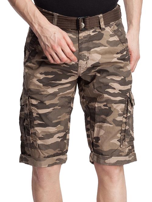 brown camouflage bermuda shorts - 10493586 - Very Small Image - 1