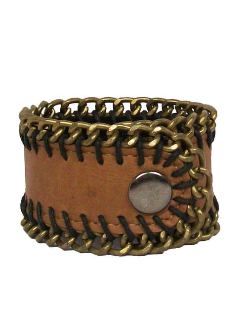 tan colored, leather bracelet - 10495708 - Very Small Image - 1