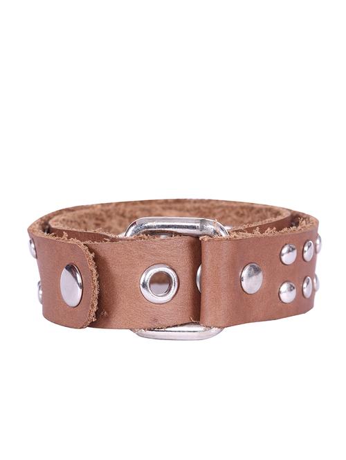 tan colored, leather bracelet - 10495711 - Very Small Image - 1