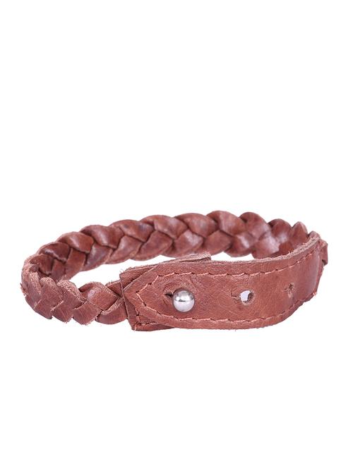 tan colored, leather bracelet - 10495717 - Very Small Image - 1