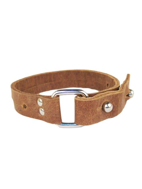 tan colored, leather bracelet - 10495779 - Very Small Image - 1