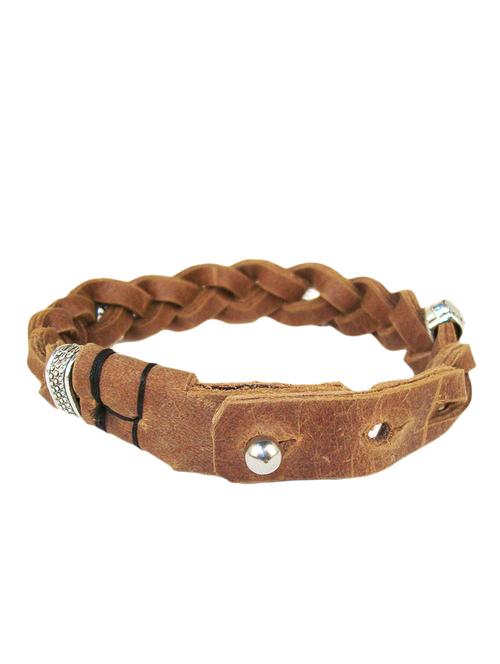 tan colored, leather bracelet - 10495803 - Very Small Image - 1