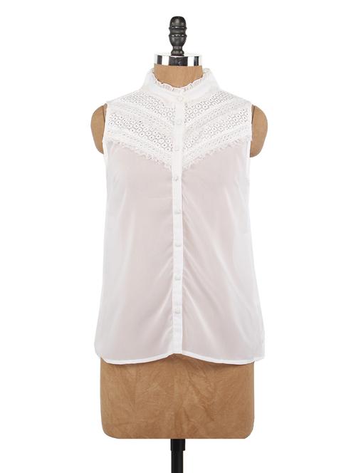 classic white sleeveless top - 1049605 - Very Small Image - 1