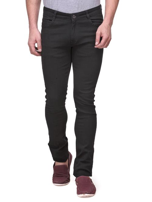 black cotton casual trousers - 10496986 - Very Small Image - 1
