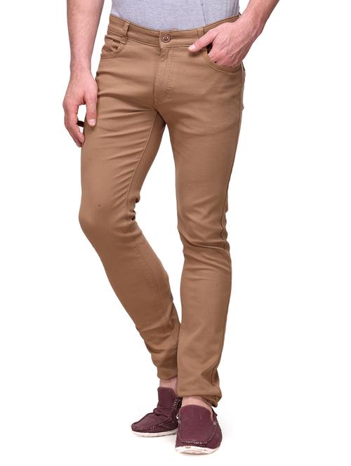 brown cotton jeans - 10496989 - Very Small Image - 1