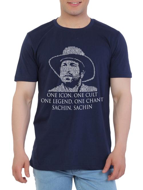 eetee blue cotton t shirts - 10498457 - Very Small Image - 1