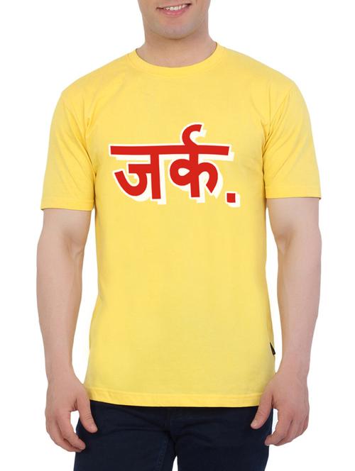 eetee yellow cotton t shirts - 10498477 - Very Small Image - 1