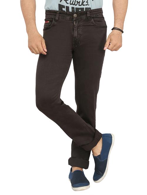 brown denim jeans - 10501285 - Very Small Image - 1