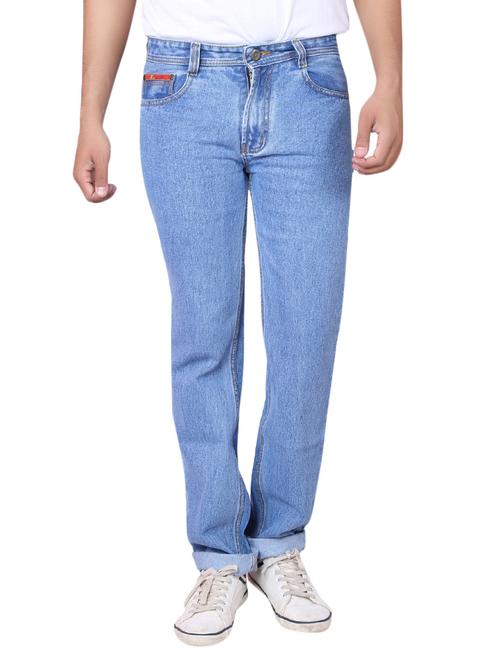 light blue cotton blend jeans - 10501420 - Very Small Image - 1