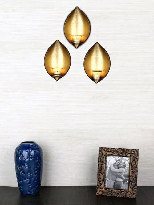 hosley set of 3 decorative wall sconce with free tealights - 10501907 - Very Small Image - 1