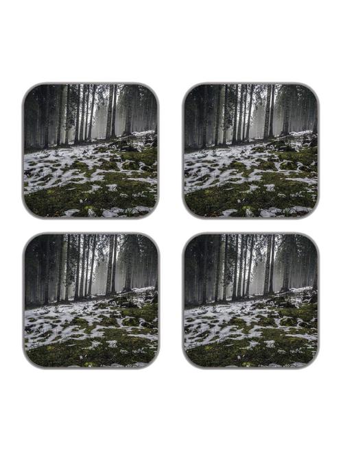 snow covered grass refrigerator magnets-set of 4 - 10505375 - Very Small Image - 1