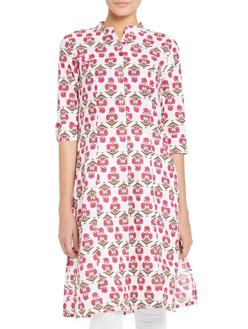 multicolor cotton kurti - 10511780 - Very Small Image - 1