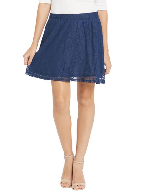 navy polyester skirts - 10511787 - Very Small Image - 1