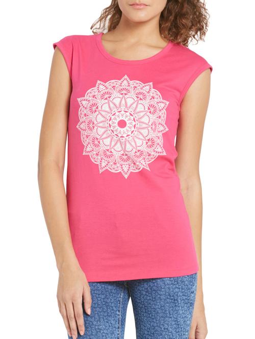 pink cotton tshirt - 10511799 - Very Small Image - 1
