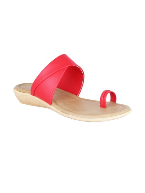 legsway red synthetic heeled slip on - 10511961 - Very Small Image - 1