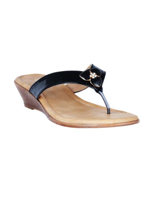 legsway black synthetic heeled slip on - 10511965 - Very Small Image - 1