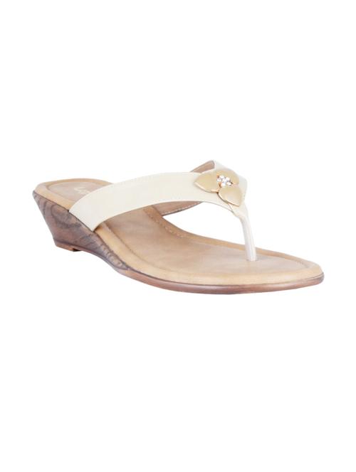 legsway beige synthetic heeled slip on - 10511967 - Very Small Image - 1