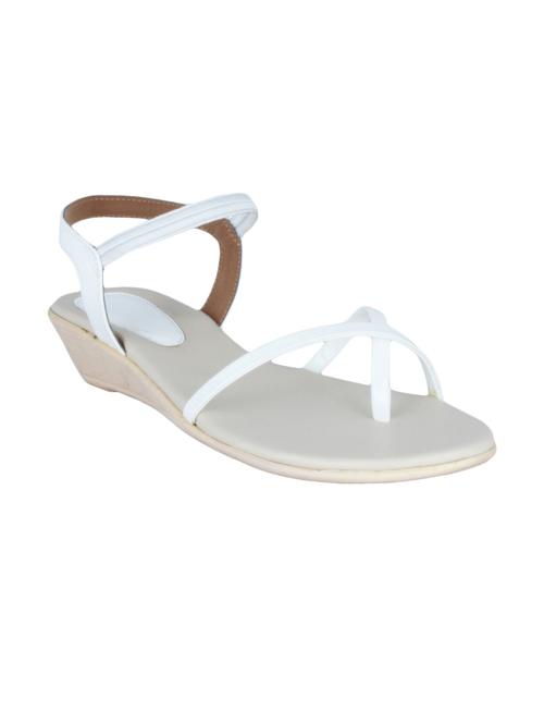 legsway white synthetic heeled sandal - 10511977 - Very Small Image - 1