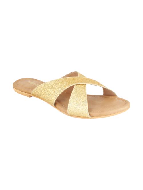 legsway gold synthetic flat slip on - 10511982 - Very Small Image - 1