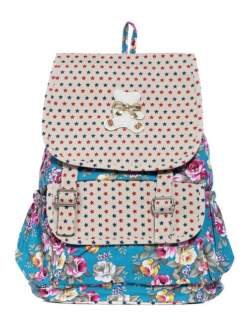 blue leatherette backpack - 10514211 - Very Small Image - 1